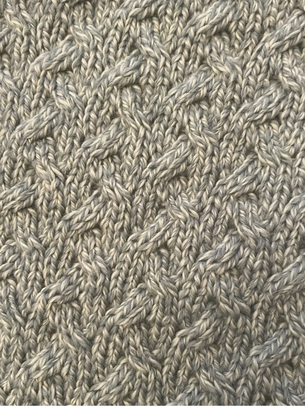 Aran Woollen Mills Merino Wool Infinity Scarf Sea Glass Green Cable Knit Snood